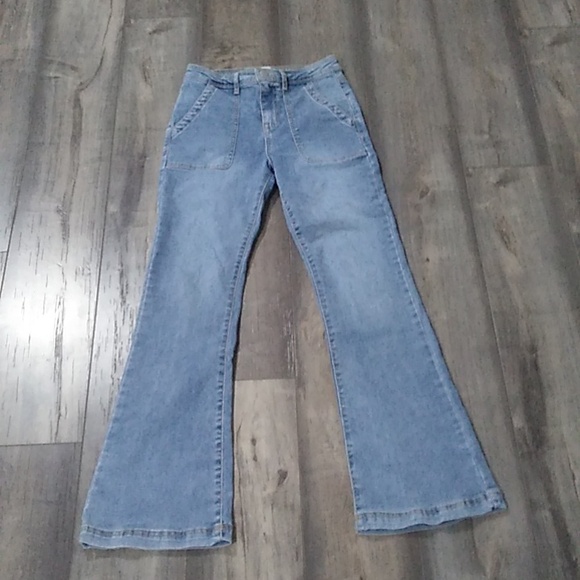 Knox Rose Women's Flare Light Blue Jeans - Picture 3 of 5